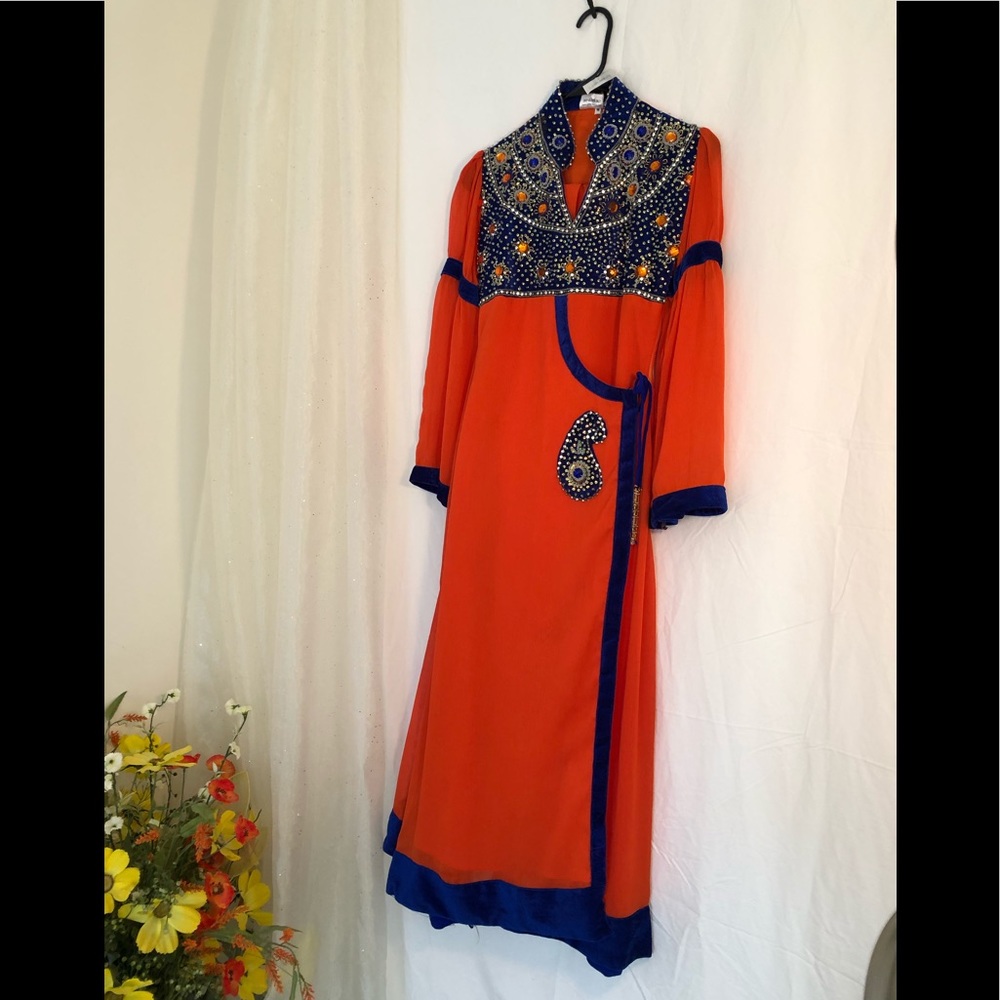 Orange color beautiful 3 piece outfit